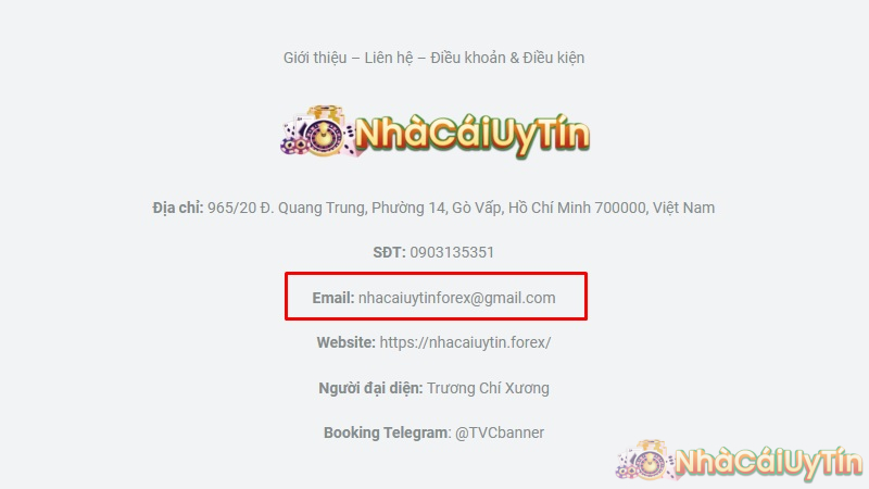 Liên hệ nhà cái uy tín qua email