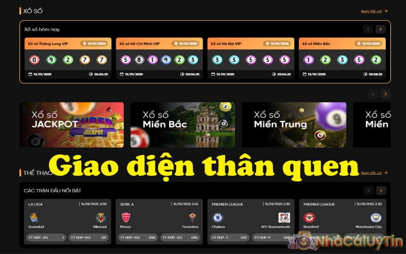 Giao diện thân quen