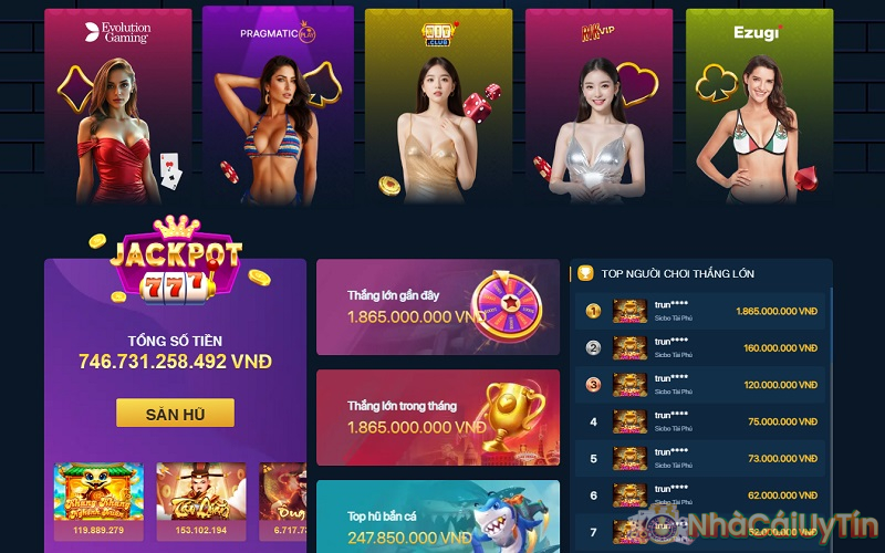 Giao diện nhà cái Lucky88 thu hút